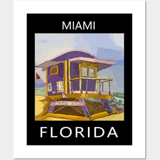 Miami Florida - Welshdesigns Posters and Art